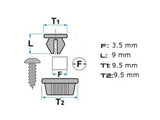 Clip Various Interior/Front Grille | Delta HF