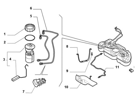 Fuel Pump Gasket Seal | Abarth 500 595 695