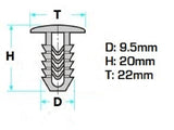 Button Clip Various Trim