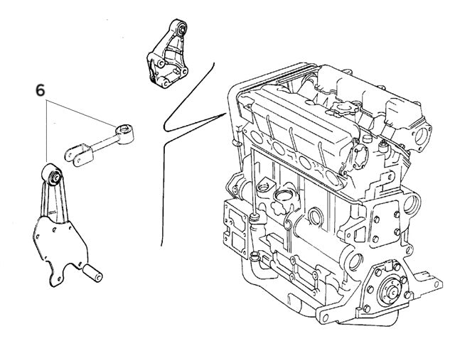 Engine Mount Bush Right Top | Integrale