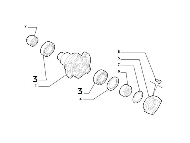 Bearing Differential | Abarth 500 595