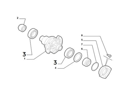 Bearing Differential | Abarth 500 595
