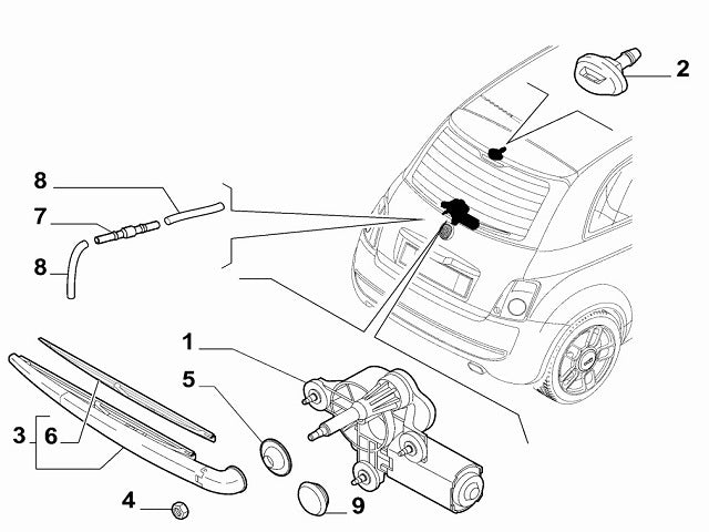 Rear Windscreen Washer Jet