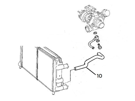 Coolant Hose Radiator/Turbo | Integrale