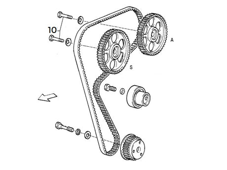 Bolt Inlet & Exhaust Camshaft Pulley | Integrale