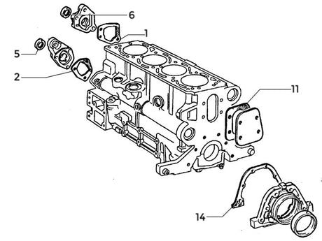 Rear Water Jacket Gasket | Delta HF