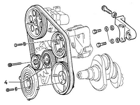 Tensioner Pulley Auxiliary Belt | Evo II Cat