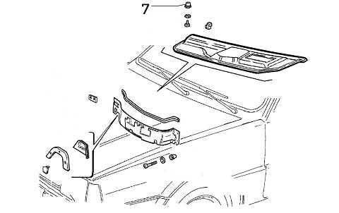 Clip Various Interior/Front Grille | Delta HF