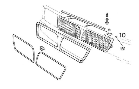 Clip Lower Front Grille | Integrale