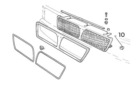 Clip Lower Front Grille | Delta HF