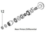 Nut Pinion Front/Rear Differential | Alfa Romeo 155 Q4