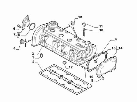 Lateral Camshaft Gasket | Abarth 500 595 695