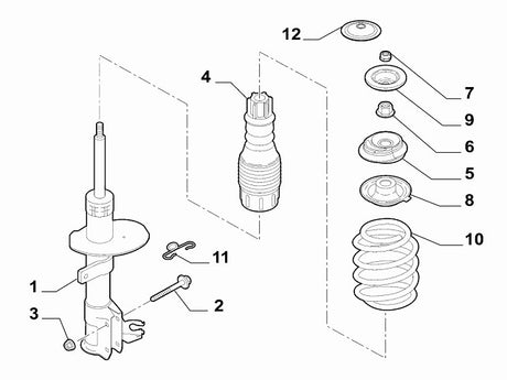 Front Shock Absorber Mounting/Bearing | Abarth 500 595 695