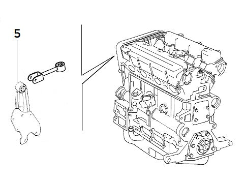 Powerflex Bush Engine Mount Bracket Right Top | Integrale