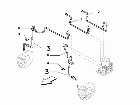 Front Brake Hose | Abarth Punto