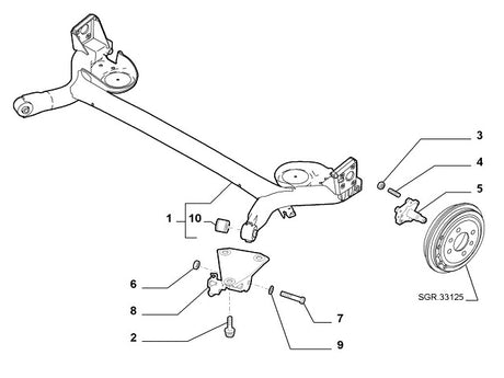 Bush Rear Beam Subframe | Abarth 500 595 695