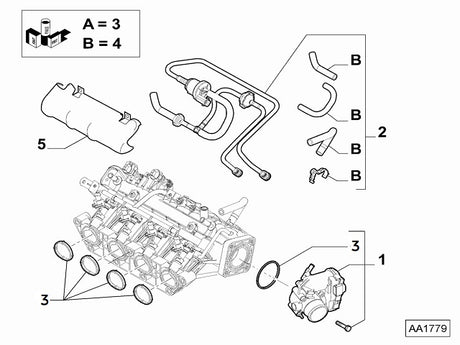 Inlet Manifold Gasket Seal Set | Abarth 500 595 695