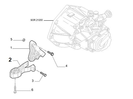 Powerflex Bush Insert Rear Lower Engine Mount | Abarth Punto