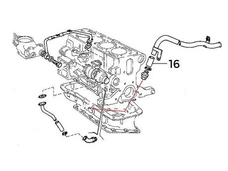 Oil Breather Return Hose | Integrale 16V