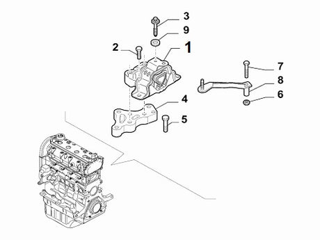 Powerflex Bush Insert Upper Gearbox Mount | Abarth Punto