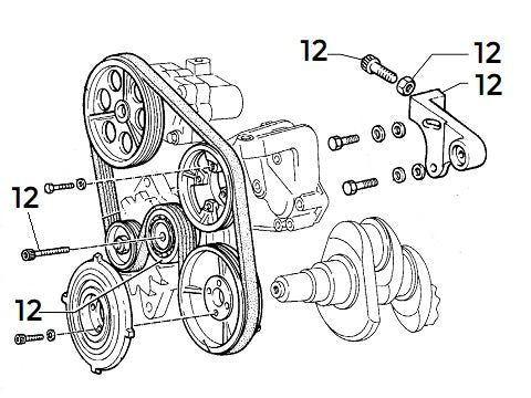 Auxiliary Belt Tensioner Pulley & Support | All Integrale