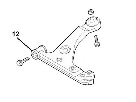 Powerflex Bush Set Front Suspension Arm, Front | Abarth Punto