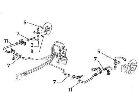 Rear Brake Hose | Alfa Romeo 155 Q4