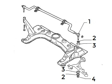 Drop Link Kit Front Anti-Roll Bar | Alfa Romeo 155 Q4