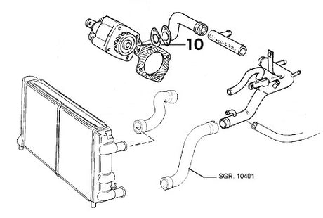 Water Pump to Pipe Gasket | Integrale